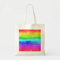 Watercolor Rainbow Stripes