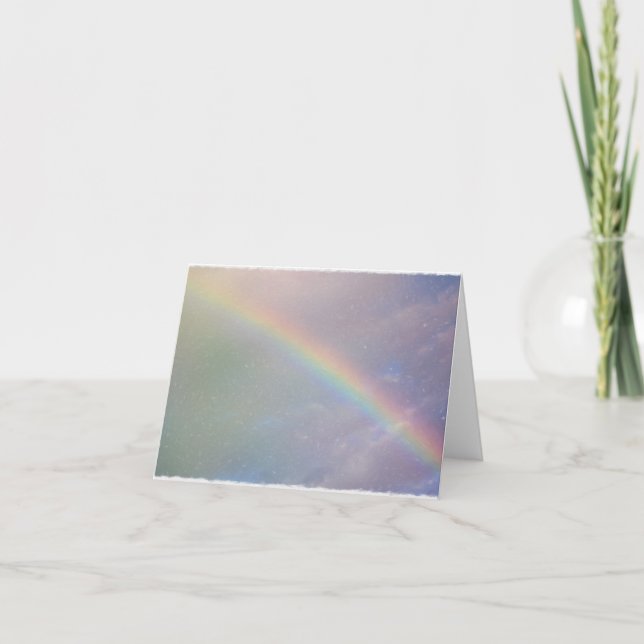 Watercolor Rainbow Thank You Card (Front)
