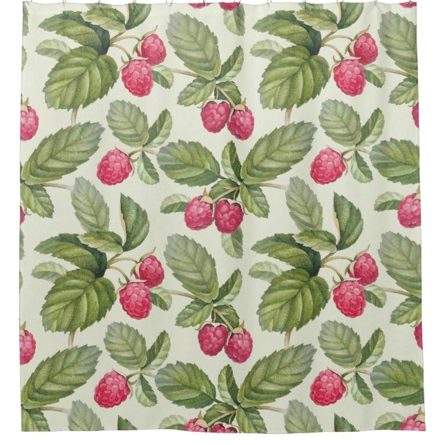 Watercolor Raspberry Seamless Pattern Design (Front)
