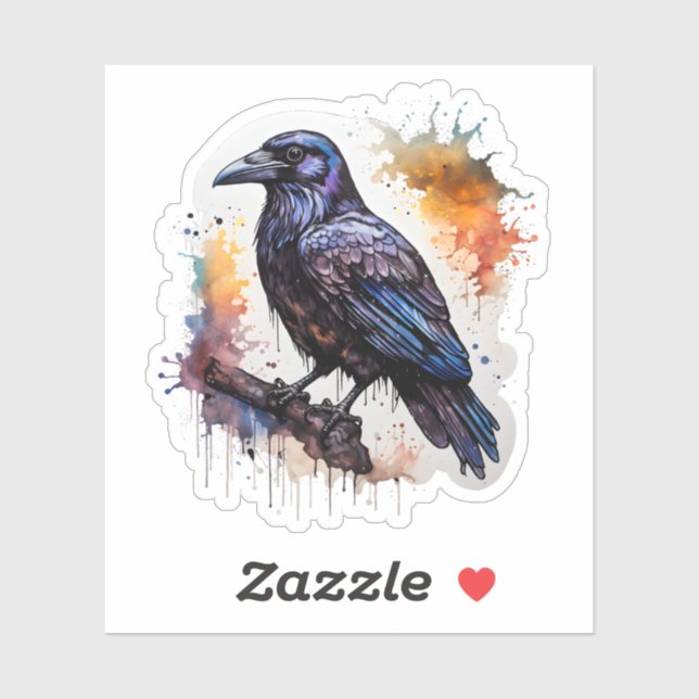 Watercolor Raven (Sheet)