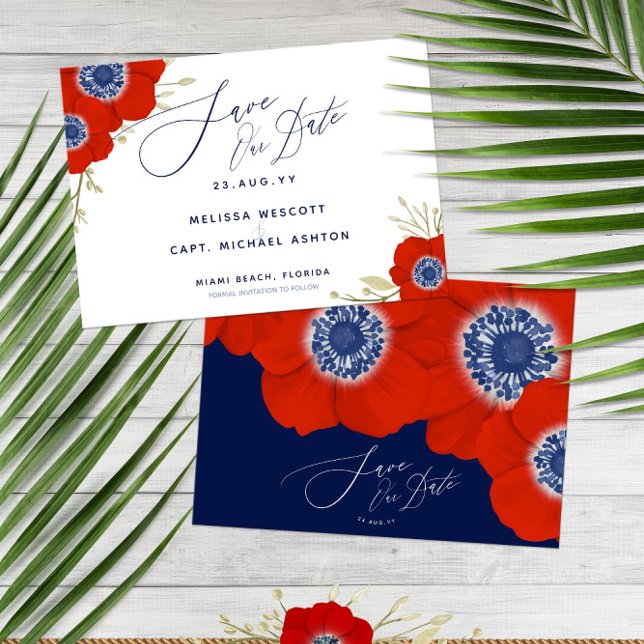💮 Watercolor Red Anemone Wedding Save Our Date Save The Date (Beautiful! 💮 Watercolor Red Anemone Wedding Save Our Date Save The Date
)