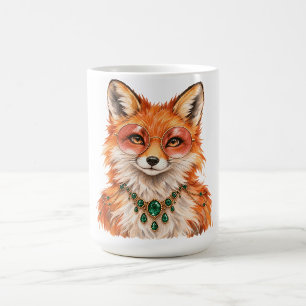Watercolor Red Fox Cute Wildlife Art Coffee Mug