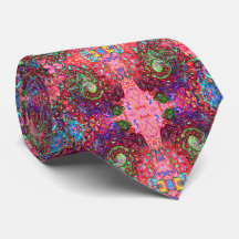 Watercolor Red Groovy Abstract Retro Liquid Swirl