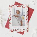 Watercolor Red Winterberry Christmas Photo Holiday Card<br><div class="desc">Merry Christmas! Share warm holiday greetings with your family and friends using this customizable Christmas card. It features a watercolour botanical pattern of red winterberries. You can personalize this red Christmas card by adding your details. This photo Christmas card is available in a variety of card stocks. Matching items are...</div>