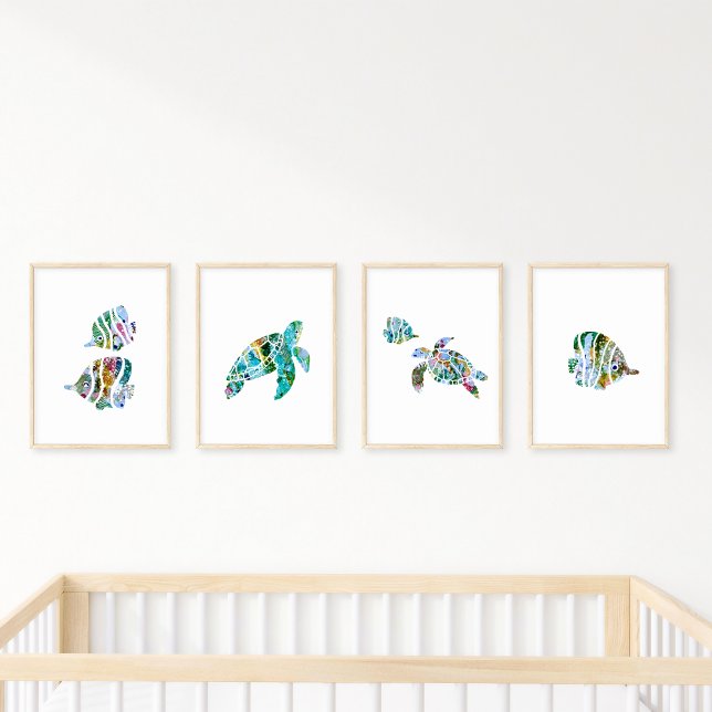 Watercolor Reef Fish and Sea Turtles Original (Creator Uploaded)