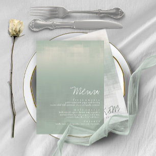 Watercolor Reflections Menu Sage ID774