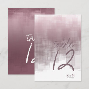 Watercolor Reflections Table Number Mauve ID774