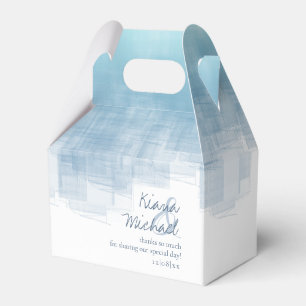 Watercolor Reflections Thank You Dusty Blue2 ID774 Favor Box