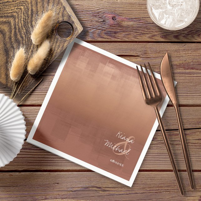 Watercolor Reflections Wedding Clay ID774 Napkin (Creator Uploaded)