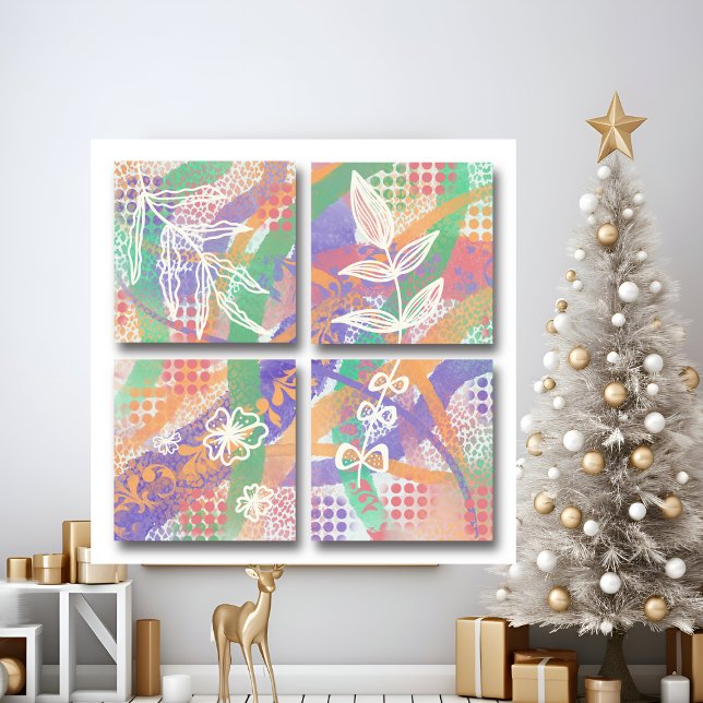 Watercolor retro abstract modern digital wall art (Creator Uploaded)