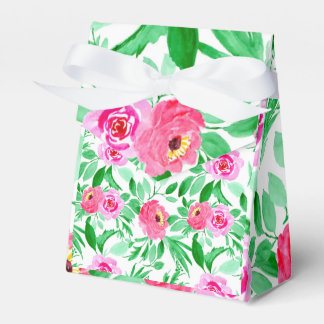 Watercolor Retro Art Design Favor Box