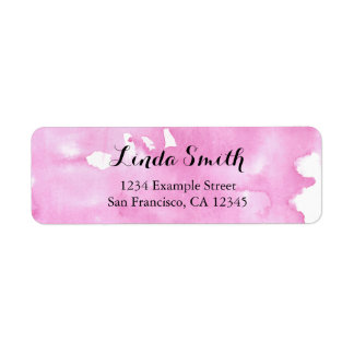 Watercolor Return Label