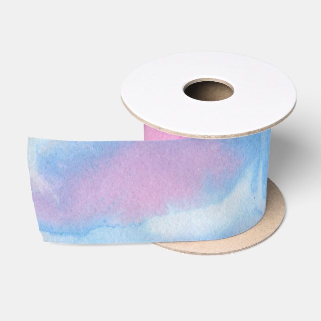 Watercolor Ribbon  Satin Ribbon (Spool)