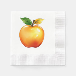 Watercolor Rizz Apple Napkin