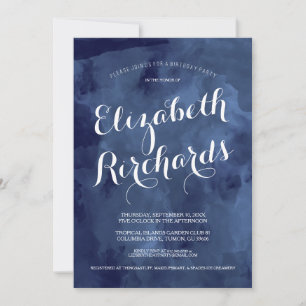 Watercolor Romance Birthday Party Invitation