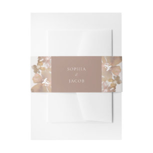 Watercolor Romance Invitation Belly Band