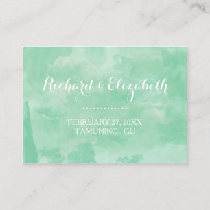 Watercolor Romance Wedding Place Cards