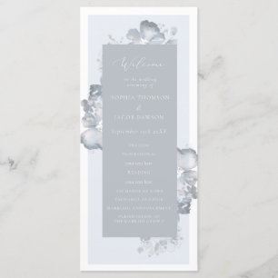 Watercolor Romance Wedding Program