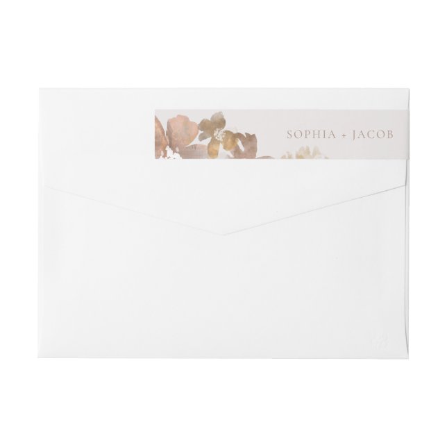 Watercolor Romance Wrap Around Label (Back)