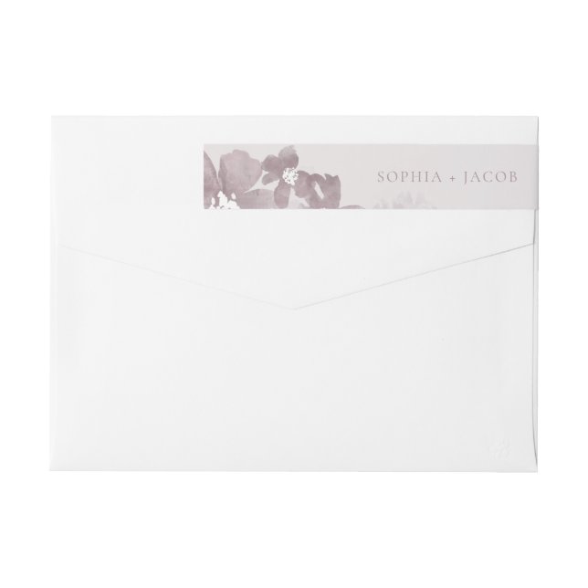 Watercolor Romance Wrap Around Label (Back)