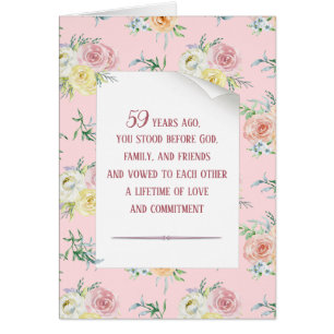Watercolor Rose 59th Anniversary