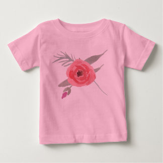 Watercolor rose baby T-Shirt