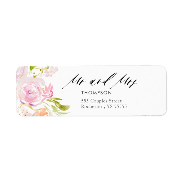 Watercolor rose bouquet  (Front)