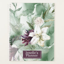 Watercolor Rose, Lily, Magnolia 