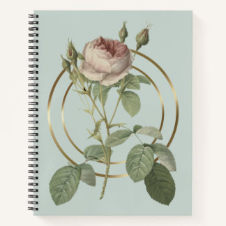 Watercolor Rose Notebook