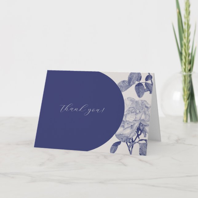 Watercolor Rose Thank you Card (Front)