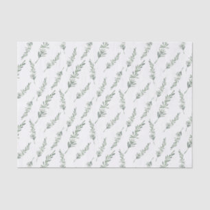 Watercolor Rosemary Pattern Tissue Paper