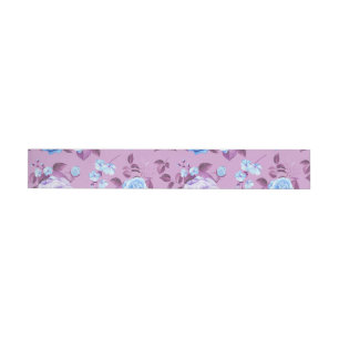 Watercolor Roses 18 Wrap Around Label