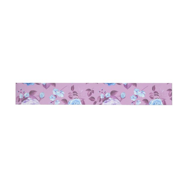Watercolor Roses 18 Wrap Around Label (Individual)