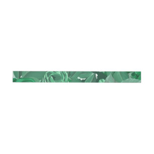 Watercolor Roses 36 Wrap Around Label