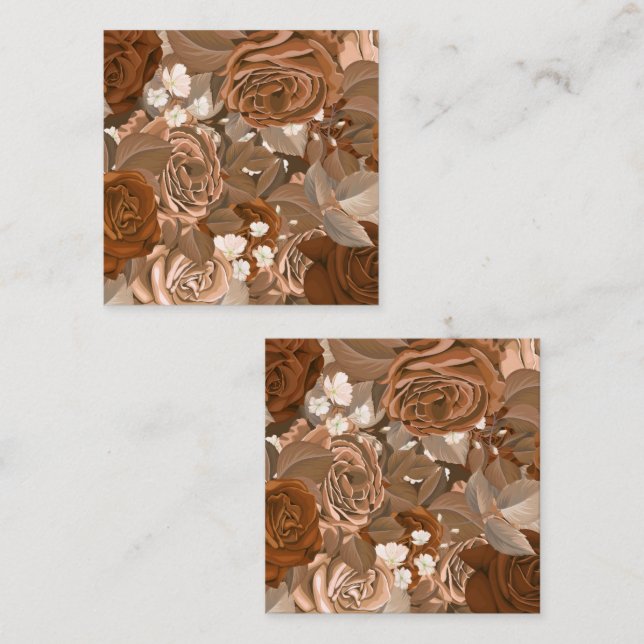 Watercolor Roses 37 Card (Front/Back)
