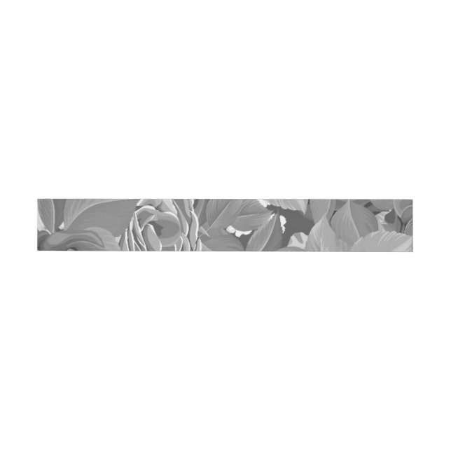 Watercolor Roses 39 Wrap Around Label (Individual)