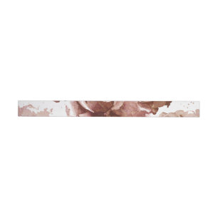 Watercolor Roses 3 Wrap Around Label