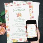 Watercolor Roses 80th Birthday Card Shower<br><div class="desc">Celebrate your loved one's 80th birthday in style with these beautiful watercolor rose card shower invitations. Our elegant floral art design is perfect for inviting family and friends to join in the celebration by sending cards on their special day. With our customizable templates, it's easy to personalize each invitation with...</div>