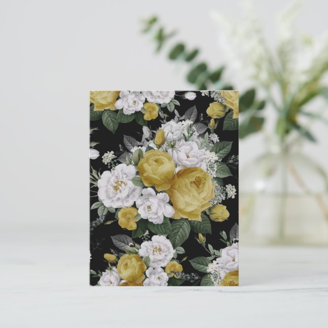 Watercolor Roses 8 Postcard (Standing Front)