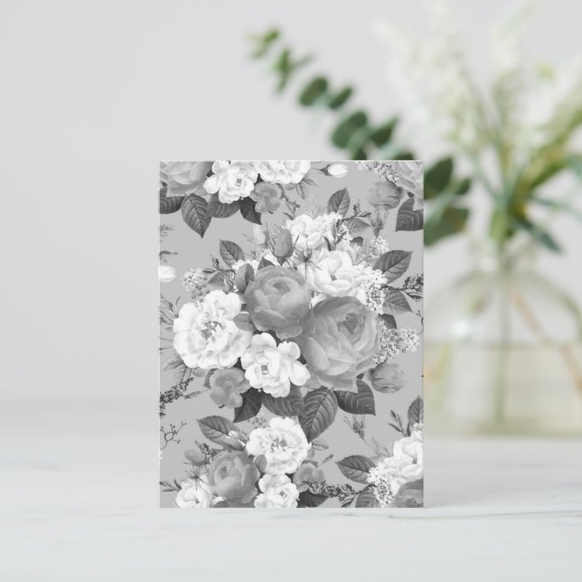 Watercolor Roses 9 Postcard (Standing Front)