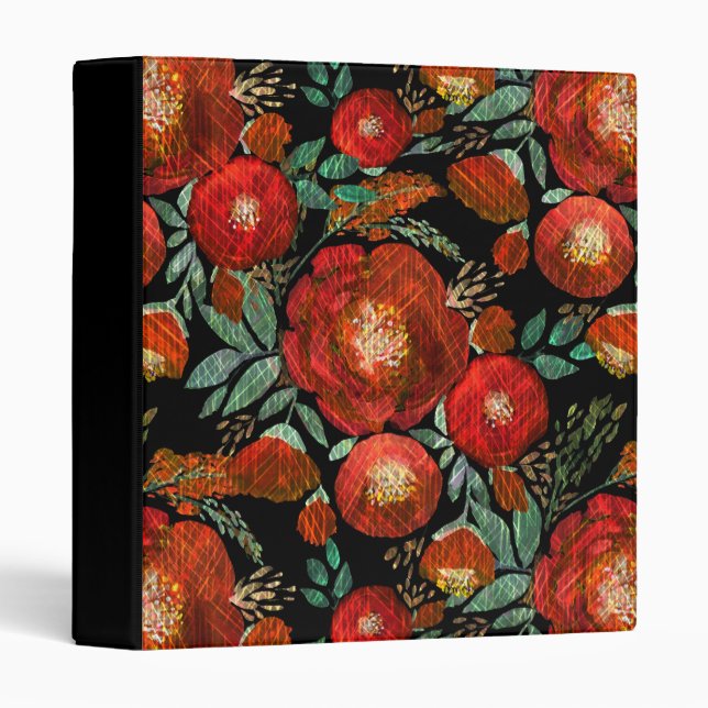 Watercolor, roses. binder (Front/Spine)