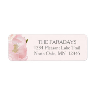 Watercolor Roses Custom Pink Birth Announcement