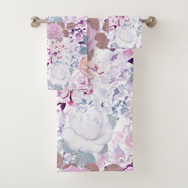 Watercolor roses et hydrangeas. (En situation)