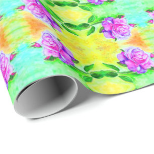 Watercolor Roses Gift Wrapping Paper