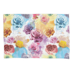 Watercolor Roses Pillowcase