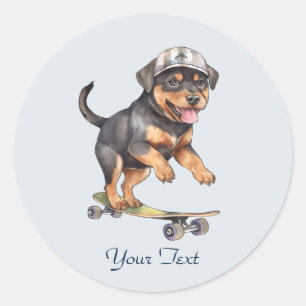 Watercolor Rottweiler Sticker