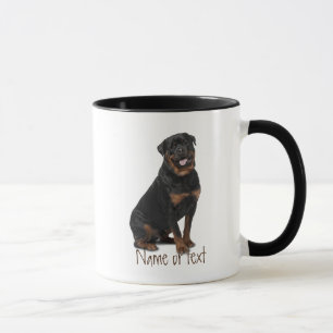 Watercolor Rotweiller Pet Dog Custom  Mug