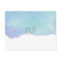 Watercolor RSVP Postcard