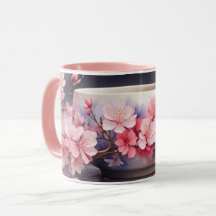 Watercolor Sakura Cherry Blossom Mug
