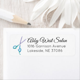Watercolor Salon Return Address Label